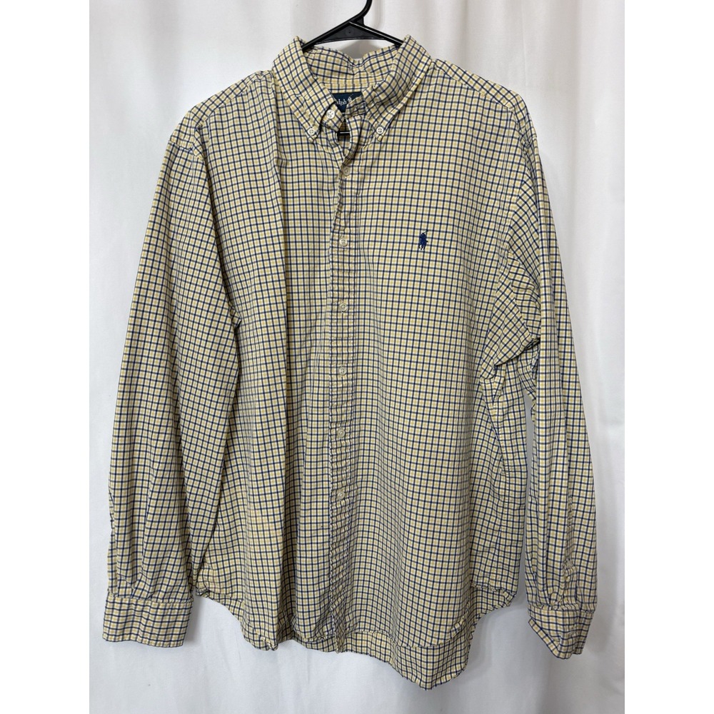 Ralph Lauren Mens Casual Button Down Long Sleeve Shirt Size X-Large